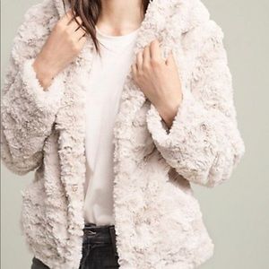 NWT Anthropologie Faux Fur Jacket XS